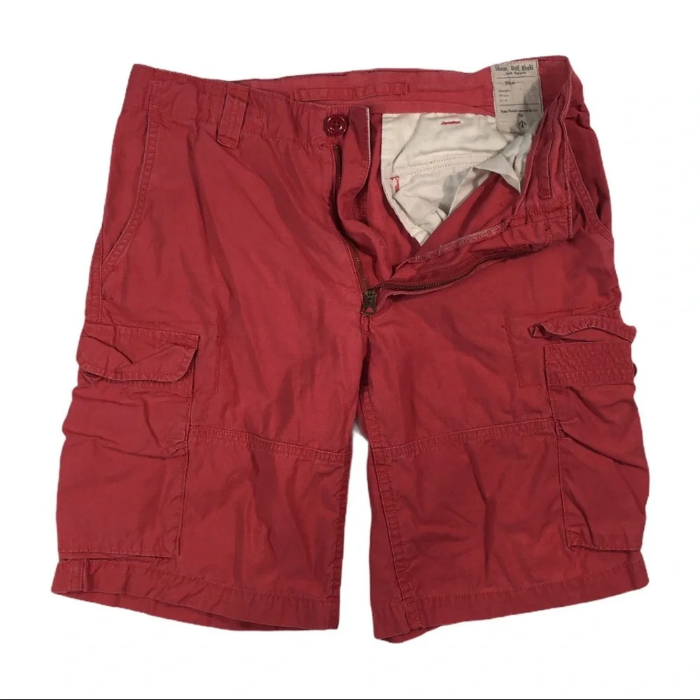 SH216 Polo Ralph Lauren Military Cargo Drill Shorts 29